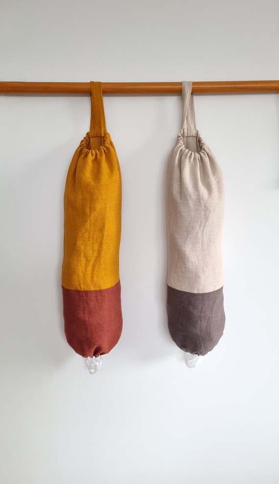 Plastic bag holder, grocery bag holder, kitchen bag storage, bag dispenser, plastic bag organizer, linen storage for plastic bags, reuse bag