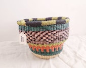 Small Fair Trade Drum Basket - Handwoven in Ghana