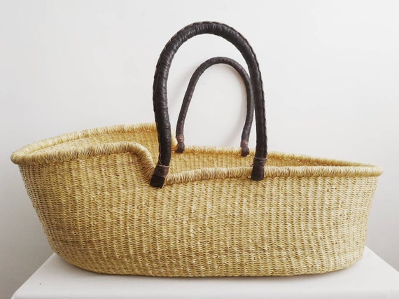 moses basket woven