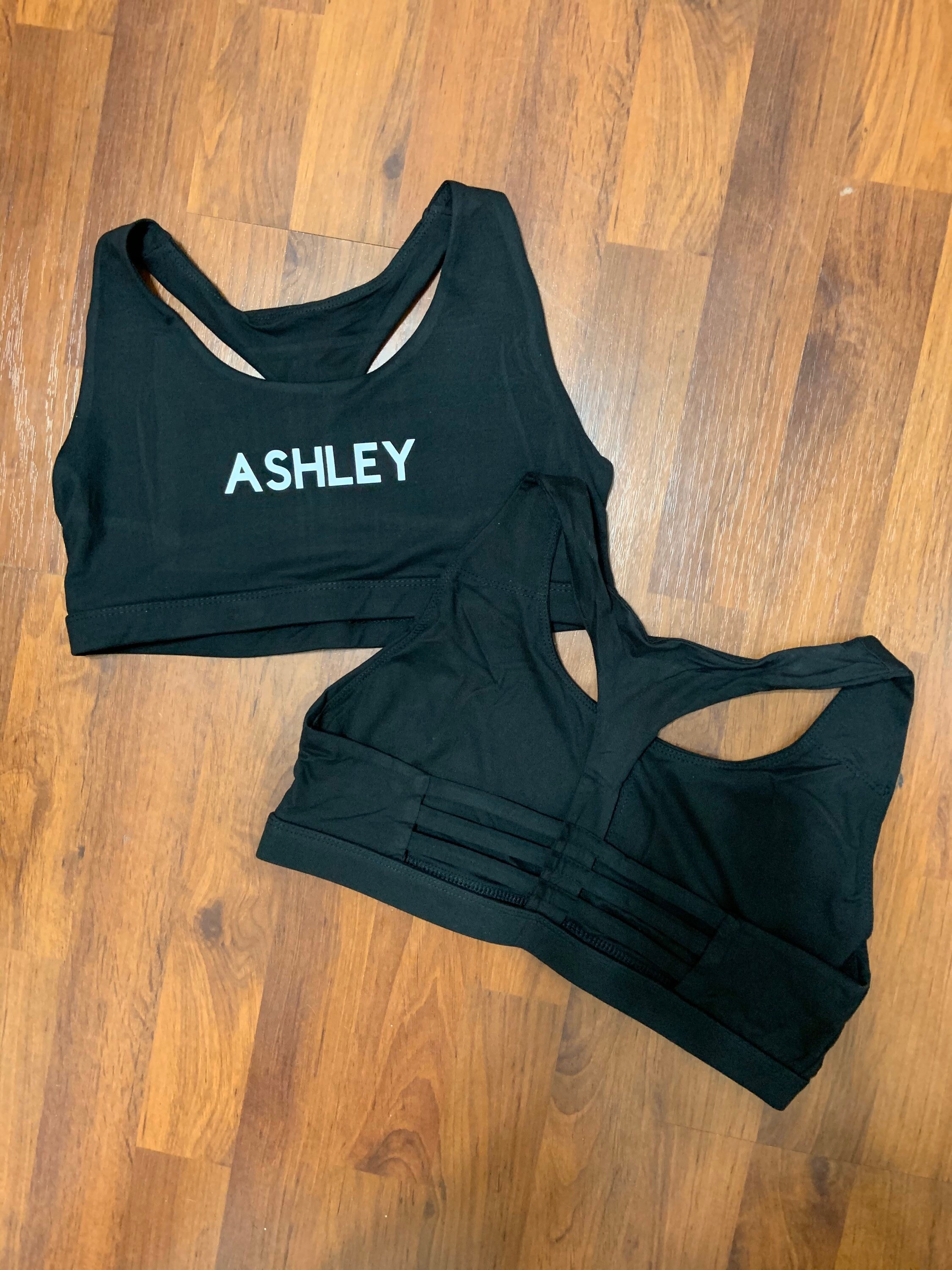 Custom Sports Bra Team Sports Bra Company Logo Custom Etsy