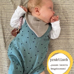 Bio Lätzchen Baby personalisiert, Dreieckstuch mit Namen, Spucktuch, Geschenk, Halstuch aus Bio Musselin für Baby und Kleinkinder Bild 4