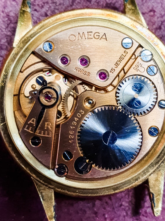 OMEGA Men's 18K Gold cal. 265 Dress Watch - vinta… - image 2