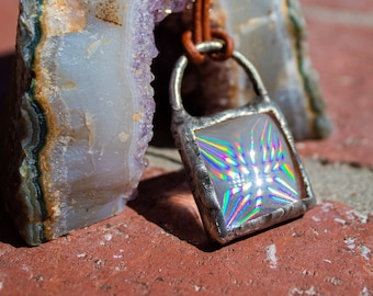 Optical Visions Square Portal Suncatcher Pendant