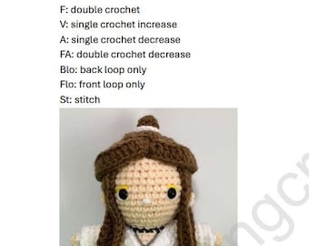 Xie Lian gehaakt poppenpatroon, op TGCF geïnspireerd (pdf-patroon)