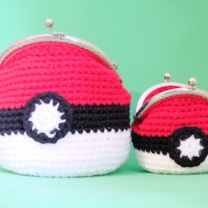 Poke Ball Clasp Purse for coins/keys/earbuds etc. (Made to order-Pokemons are not included)