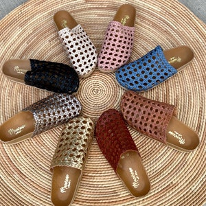 Huarache Sandal ~ All Sizes Boho- Hippie Vintage ~ Mexican Style ~ Colorful Leather ~ Mexican Huaraches