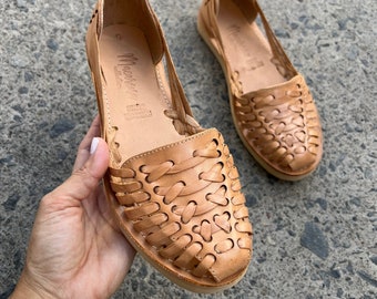 Sandalia Huarache ~ Todas las tallas Boho- Hippie Vintage ~ Estilo Mexicano ~ Cuero Colorido ~ Huaraches Mexicanos