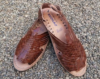 Mens Huarache Sandal ~ All Sizes Boho- Hippie Vintage ~ Mexican Style ~ Colorful Leather ~ Mexican Huaraches ~ Shoes  ~ Shoes  Leather