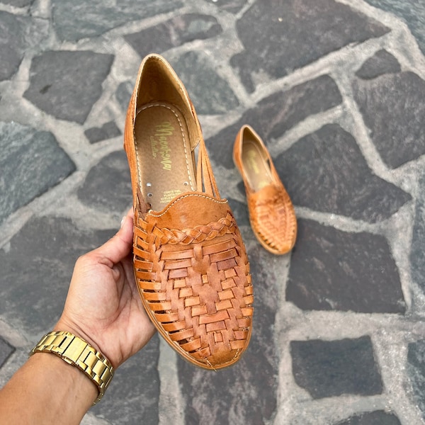 Sandalia Huarache ~ Todas las Tallas Boho- Hippie Vintage ~ Estilo Mexicano ~ Cuero Colorido ~ Huaraches Mexicanos