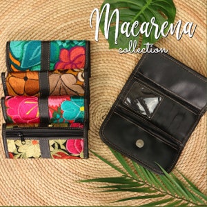 Bolso Monedero con Flores Bordadas a Mano Chiapas
