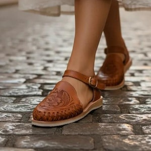 huarache slingback sandals