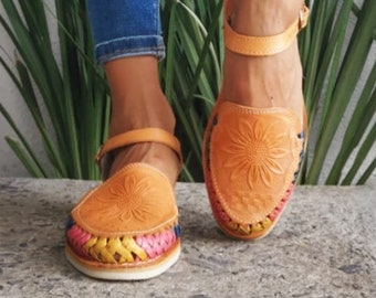 Handmade Leather Huarache Sandal – Mexican Artisan Style