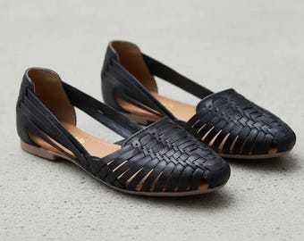 Handmade Leather Huarache Sandals – Mexican Boho Shoes