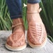 Sandales Huarache ~ Toutes les tailles vintage bohème-hippie ~ Style mexicain ~ Cuir coloré ~ Huaraches mexicaines