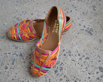 mexican sandals colorful