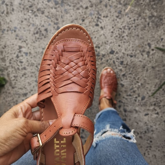 Zapatos Zapatos para mujer Sandalias Huaraches Sandalia Huarache ~ Todas las tallas Boho Hippie Vintage ~ Estilo Mexicano ~ Cuero Colorido ~ Huaraches Mexicanos 