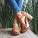 Huarache Sandal ~ All Sizes Boho- Hippie Vintage ~ Mexican Style ~ Colorful Leather ~ Mexican Huaraches 