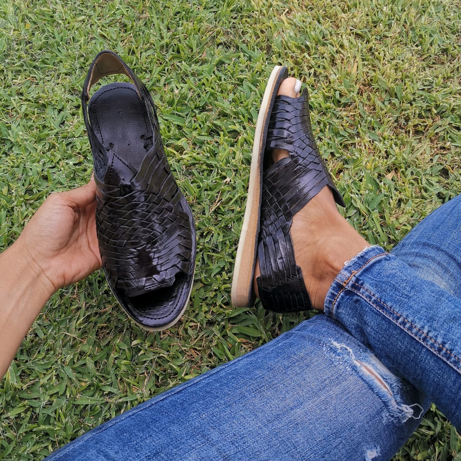 brand x huaraches pachuco leather sandal