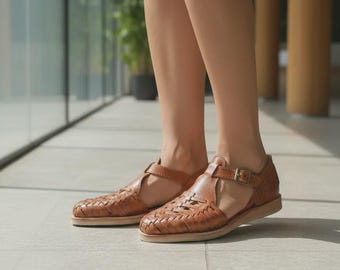 Mexican Huaraches ~ All Sizes Boho- Hippie Vintage ~ Mexican Style ~ Ankle Strap Sandal