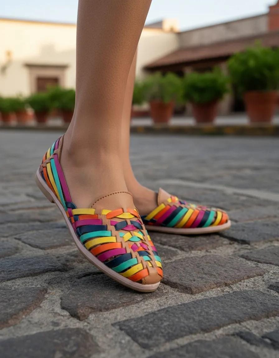huaraches sandals colorful