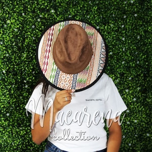 Flower Embroidered Hat ~  Mexican Artisan Hat ~ Womens Hat ~ Hand Embroidered ~ Traditional Mexican Hat ~ Embroidered hat ~ Hat Mexican