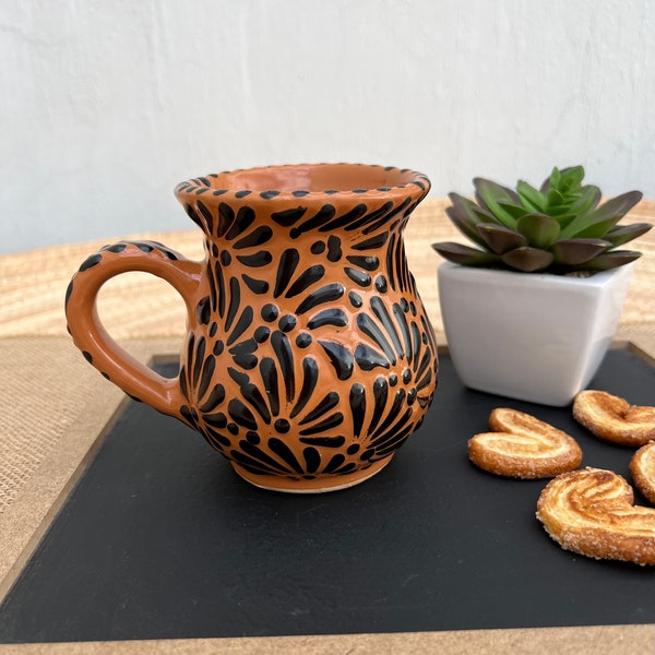 Artisanal Elegance: Handcrafted Talavera Coffee or Tea Cup from Mexico