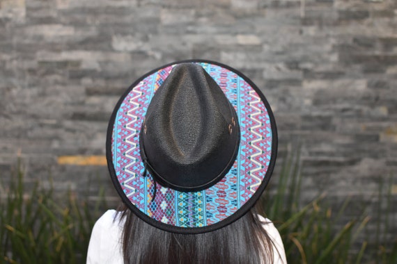 Flower Embroidered Hat ~  Mexican Artisan Hat ~ Womens Hat ~ Hand Embroidered ~ Traditional Mexican Hat ~ Embroidered hat ~ Hat Mexican
