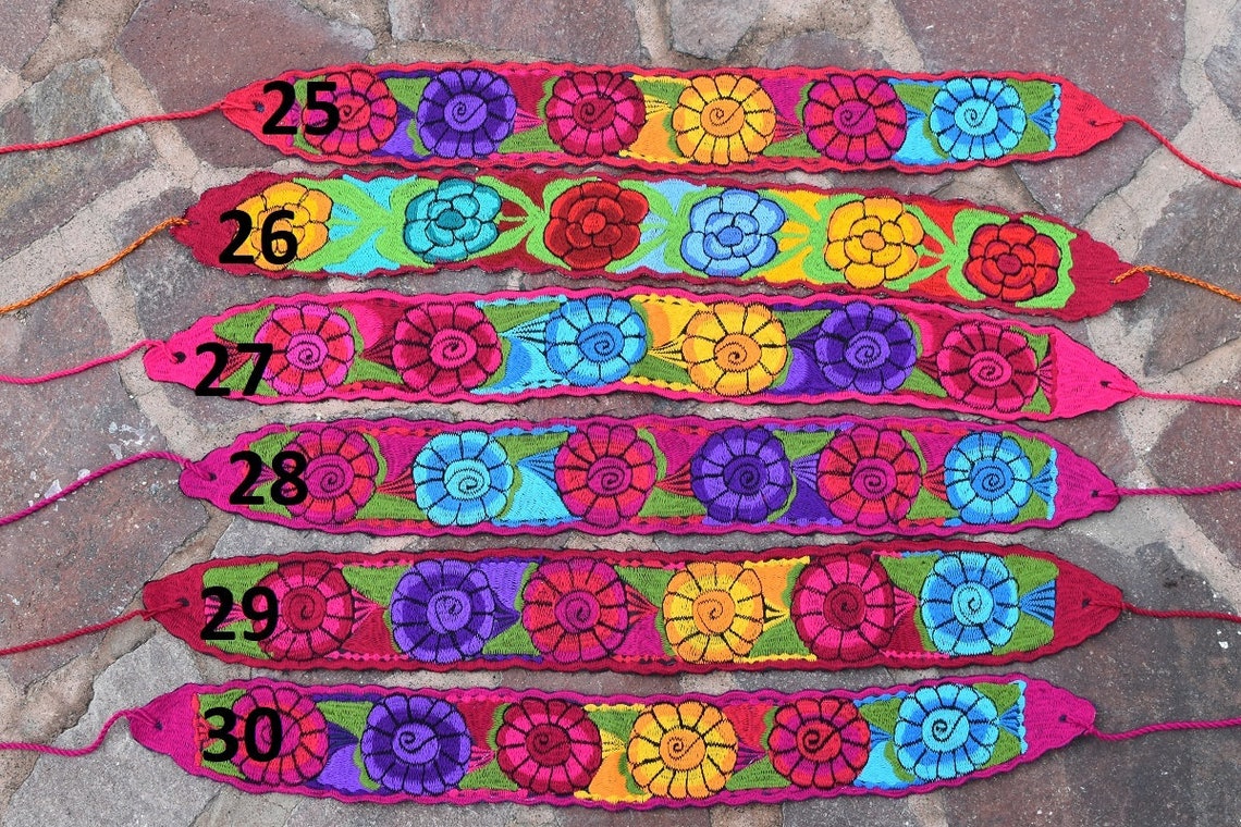 Mexican Sash Belt Solid Colorful Sash Hand Woven Boho Sash Etsy