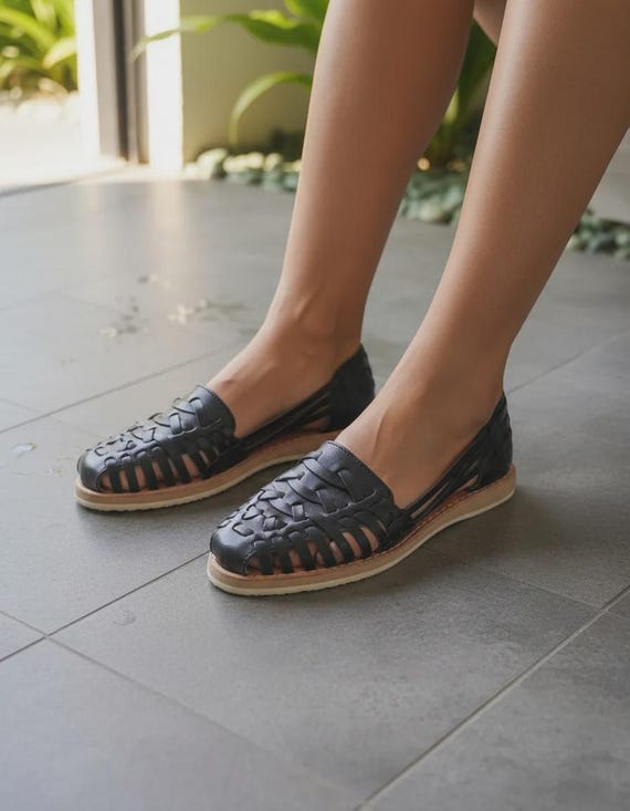 huarache ballet flats