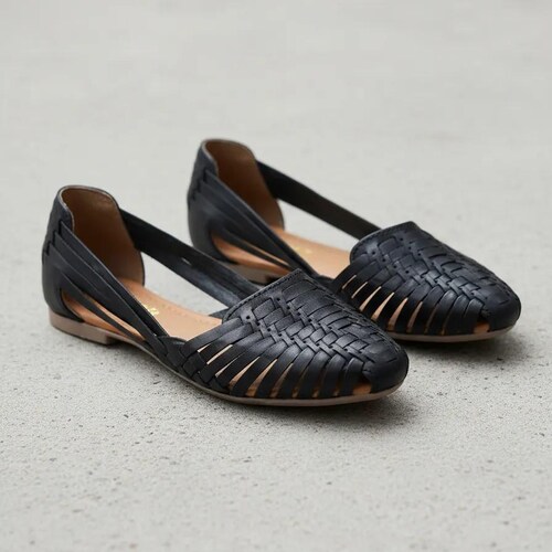 Sandalias Huarache de cuero hechas a mano – Zapatos estilo boho mexicano