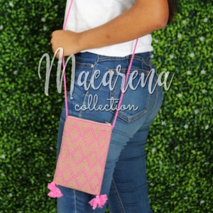Caja del teléfono ~ Monedero Huipil ~ Bolso mexicano ~ Embrague Chiapas ~ Bolsa con cremallera ~ Bolsa de flores ~ Bordado ~ Bolsa de noche ~ Pulsera ~ Flecos