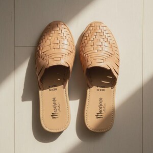 Mexican Huarache Sandals – Handmade Leather Slip-ons, Mule Style image 8