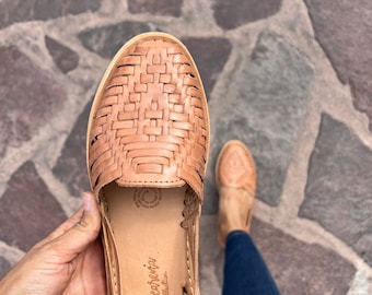 Sandales Huarache pour femmes ~ Toutes les tailles ~ Chaussures bohèmes - vintage hippie ~ Style mexicain ~ Huaraches mexicaines ~ Chaussures en cuir mexicaines