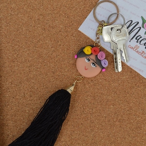 Keychain, key holder, Mexican keychain, hand painted keychain, Keychain