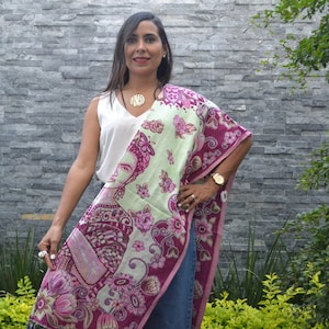Gaban mexikanischer Rebozo ~ Rebozo ~ mexikanischer Schal ~ Pashmina ~ Schal ~ Schal