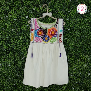 Traditional Mexican Dress for Baby. Baby Dress  Traditional Mexican. Floral Embroidered Baby Dress .Mexican Baby Clothing Ethnic style.