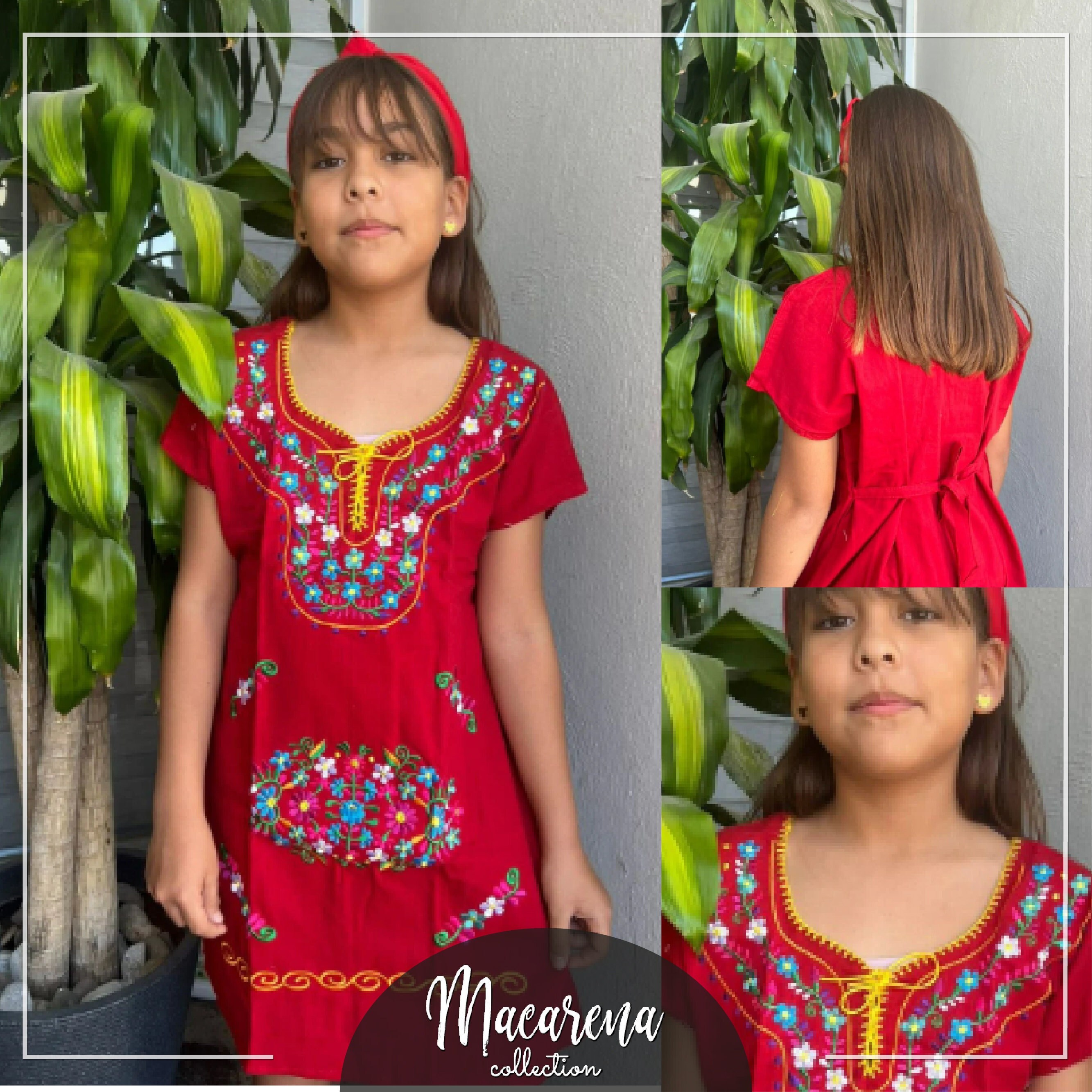 Vestido Mexicano de Ni a Vestido Tradicional Mexicano de Flores