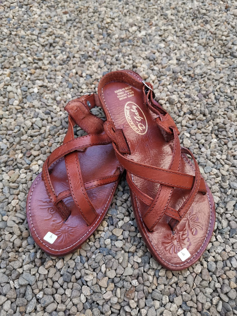 Huarache Sandal ~ All Sizes Boho- Hippie Vintage ~ Mexican Style ~ Colorful Leather ~ Mexican Huaraches 