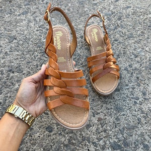 Sandalia Huarache ~ Todas las tallas Boho- Hippie Vintage ~ Estilo Mexicano ~ Cuero Colorido ~ Huaraches Mexicanos