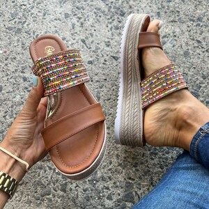 Colored sandal ~ Huarache Sandal ~ All Sizes -  Mexican Style ~ Colorful ~ Mexican Huaraches