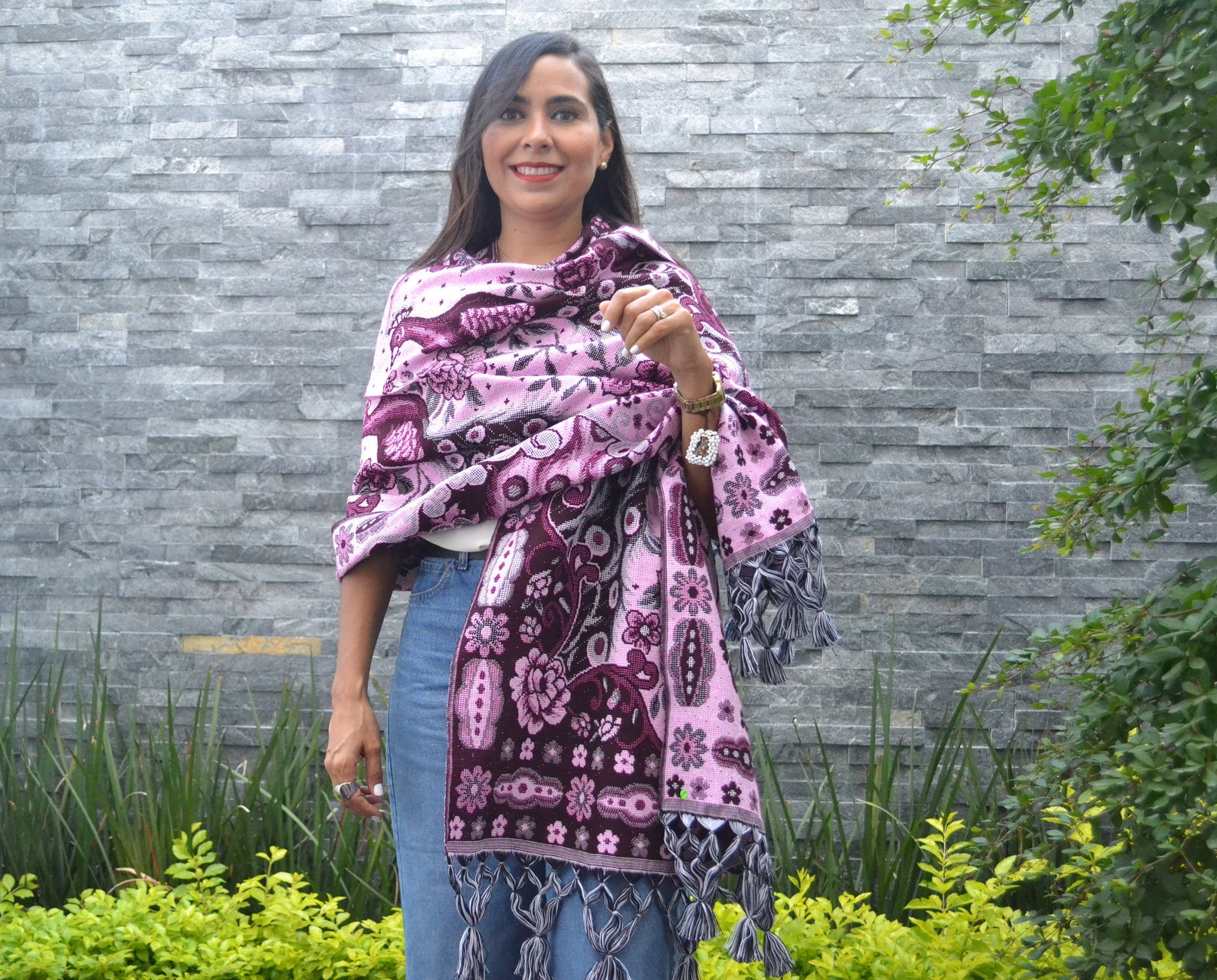 Gaban Mexican Rebozo Rebozo Mexican Shawl Pashmina Etsy