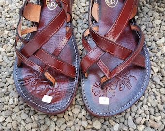 Handmade Leather Huarache Sandals – Mexican Boho Style