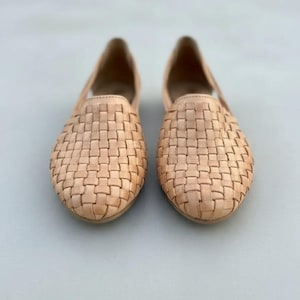 Sandalias Huarache de cuero hechas a mano – Zapatos mexicanos tejidos para el verano imagen 12