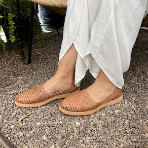 Sandales Huarache ~ Toutes les tailles vintage bohème-hippie ~ Style mexicain ~ Cuir coloré ~ Huaraches mexicaines