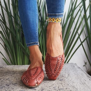 Huarache Sandal All Sizes Boho Hippie Vintage Mexican Style Colorful Leather Mexican Huaraches image 3