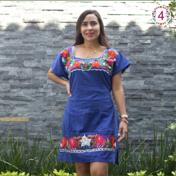 Vestido de flores de Chiapas Vestido de huipil Vestido - Etsy México Vestido de flores de Chiapas Vestido de huipil Vestido - Etsy México