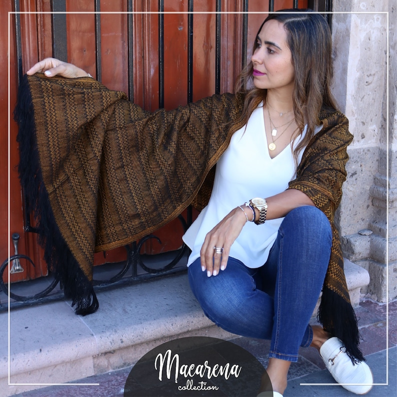 Rebozo mexicain Rebozo Châle mexicain Pashmina Châle Foulard image 1