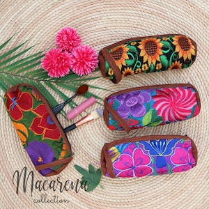 Cosmetic Bag, Makeup Bag, Mexican Bag, Bridesmaid Gift, Make up Bag, Toiletry Bag, Zipper Pouch, Pencil Case