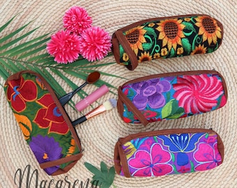 Cosmetic Bag, Makeup Bag, Mexican Bag, Bridesmaid Gift, Make up Bag, Toiletry Bag, Zipper Pouch, Pencil Case