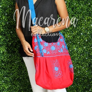 Ethnic Cloth Shoulder Bag ~ Vintage Style Bag ~ Handmade Bag ~ Handwoven Bag ~ Fabric Bag ~ Boho Bag ~ Hippie Bag ~Mexican Bag ~ Boho Gift